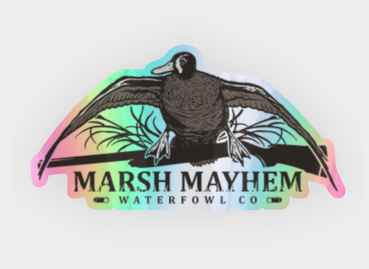Marsh Mayhem Holographic Logo Sticker